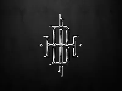 Monogram Letter HIB hib initials hib letterform lettermark logo hb monogram symbol vintage logo