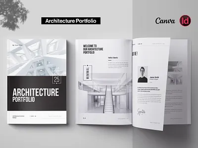 Architecture Portfolio Template agency architect architecture architecture design architecture portfolio branding business creative design illustration interior design lookbook minimal photo album photography portfolio portfolio brochure presentation print professional resume