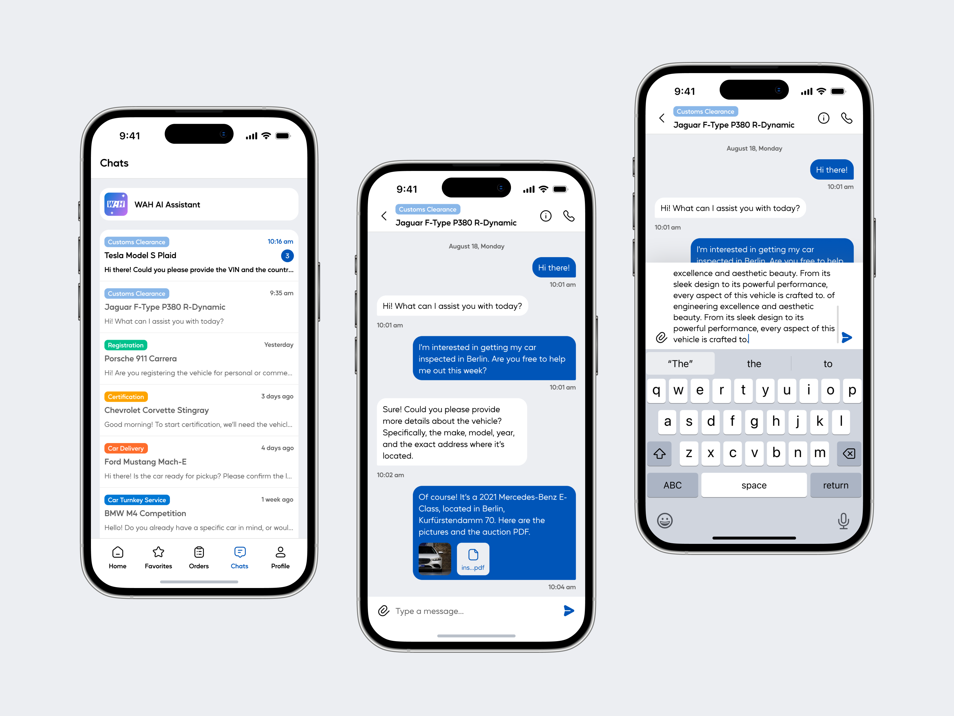 Chat UI for Vehicle Services – Multi-Scenario Messaging app app design chat app chatting chatting app communication community group message app messaging mobile mobile app redesign ui ui mobile ux