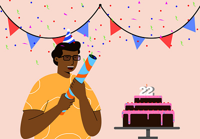 Birthday (2023) birthday character illustration