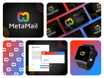 MetaMail Creative Brand Identity Design abstract app icon brand identity brand logo branding creative logo design identity logo logo design logo designer m letter logo modern top logo