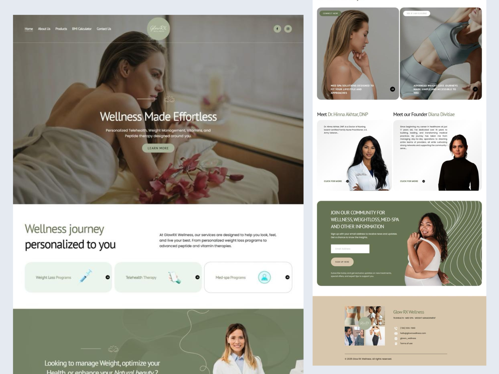 Example of Squarespace Website Design & Redesign