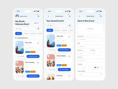 Adventure App Design Concept ai assistant ai dashboard app app design app design ui ux branding design graphic design illustration light app design logo minimal modern trending ui uiux vector