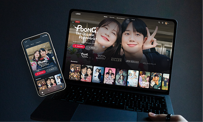 Streaming App UI Concept – Mobile & Web Experience ui