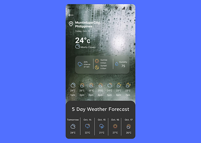 Day 37 - Weather Design graphic design ui