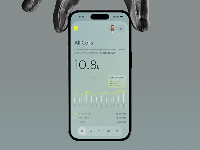 Rinesk - Call centre Mobile App Concept call centre calls management design mobile app ui ux