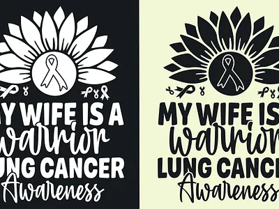 Lung Cancer T shirt Design graphic design shirt tshirt typography