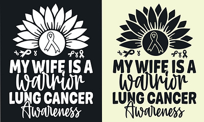 Lung Cancer T shirt Design graphic design shirt tshirt typography