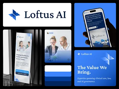 Loftus AI Brand Identity Design adobe illustrator graphic design logo ui
