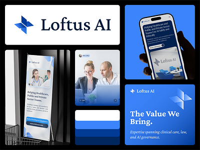 Loftus AI Brand Identity Design adobe illustrator graphic design logo ui