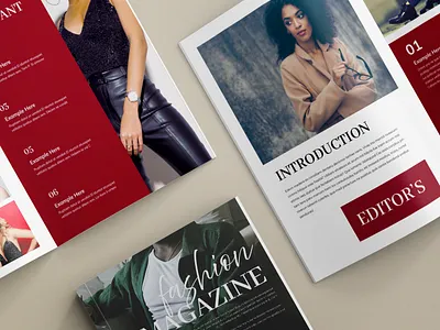 Fashion Magazine Layout Template branding brochure business creative design fashion illustration layout magazine template