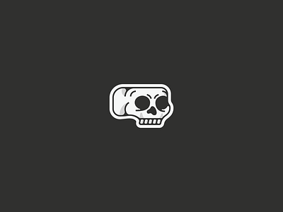 Skull - I dark design designer icon logo minimalistic skull