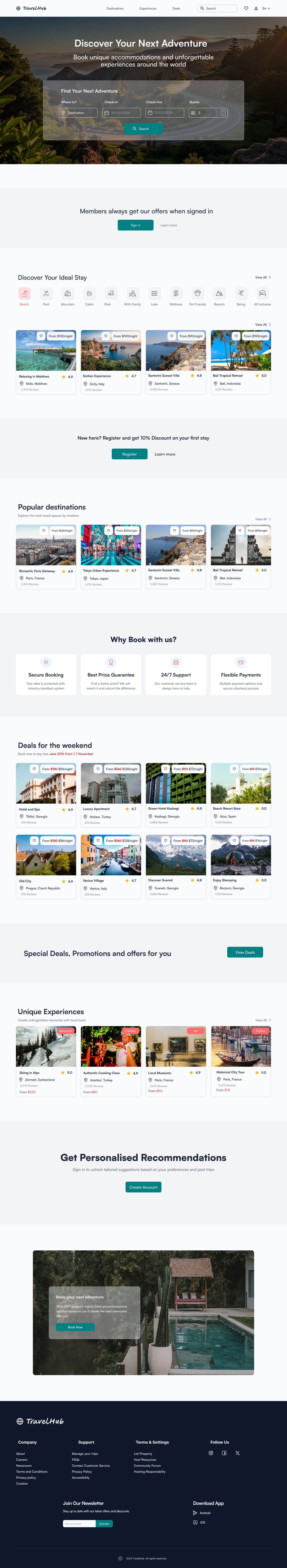 Discover your next Adventure with TravelHub app app design application ui branding design figma