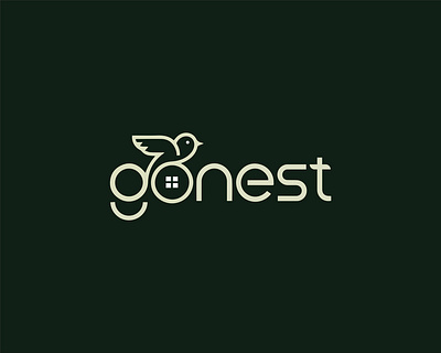 GoNest – Modern Real Estate Logo & Brand Identity Design branding concept clean logo creative logo elegant branding gonest home brand identity system nest logo professional logo property business real estate agency real estate company real estate logo