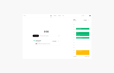 Meet – Video Meeting App app calendar interface meeting schedule simple video web