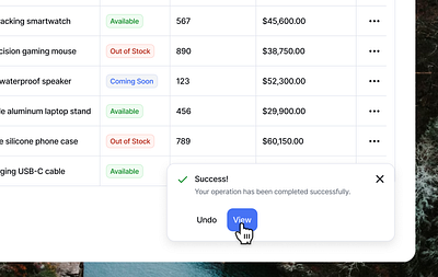 Toast Notification - Consistent UI consistent ui consistentui ui untitledui