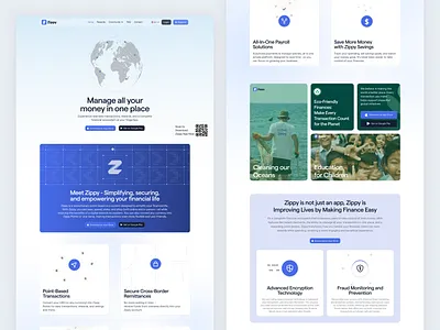 Modern Fintech Platform branding crypto financial fintech landing page mobile app treding ui ux wallet website