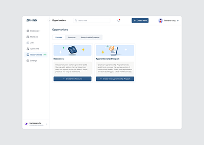 Phind - User details screen dashboard design graphic design illustration product design ui ux web app
