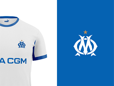 Olympique de Marseille - Logo rebrand branding club design foot football football club france french graphic graphic design illustration jul ligue1 logo marseille olympique olympique de marseille soccer typography vector