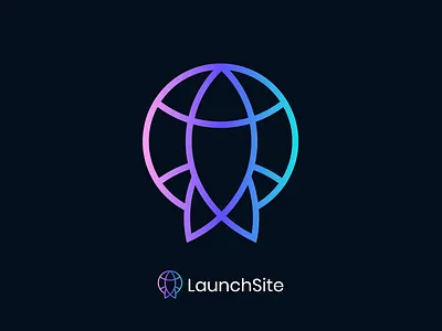 Website Launch Logo agency ai branding developer globe graphic design icon innovative internet launch logo logo design logo designer minimal rocket startup uiux web development website wordpress