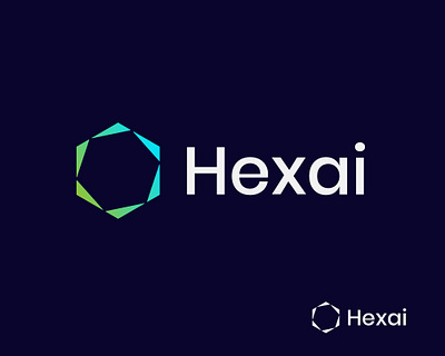 Ai Hexagon Logo ai ai logo app artificial branding dynamic generative hexa hexagon innovation intelligence logo design mark minimal simple startup tech technology trend uiux