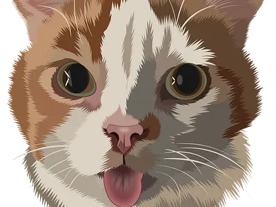 CAT art cat digitalart illustration portrait vector