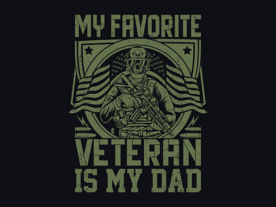 "Unveiling My New Veteran T-Shirt Design!"