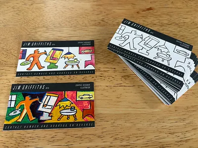 My 1st Ever Business Card artwork branding business card contemporary art drawing graphic design illustration illustrator