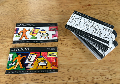 My 1st Ever Business Card artwork branding business card contemporary art drawing graphic design illustration illustrator