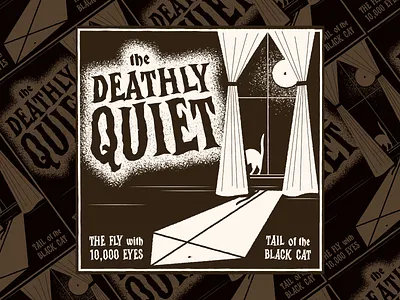 The Deathly Quiet Single cover album art design graphic design halloween illustration record art single art spooky typography vector