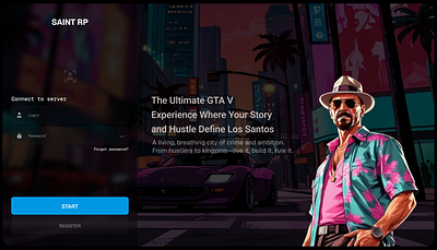 Saint RP figma game uiux