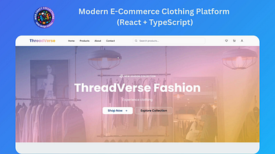 Modern E-Commerce Clothing Platform (React + TypeScript) cloth clothing store ecommerce ecommerce ui fashion template online store react responsive design typescript