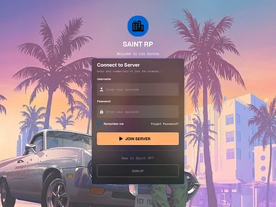 Saint RP figma game graphic design uiux
