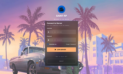 Saint RP figma game graphic design uiux