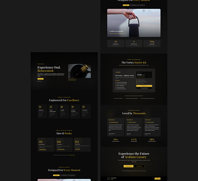 Mist Oud redesign figma landing page ui ux