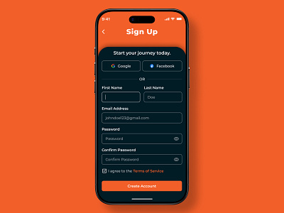 Sign Up #DailyUI daily ui dailyui graphic design mobile design registration sign up ui ui design ui ux