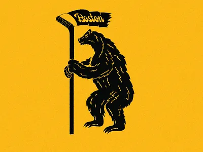 Bruin boston bruin design digital art hockey illustration line art nhl vector art