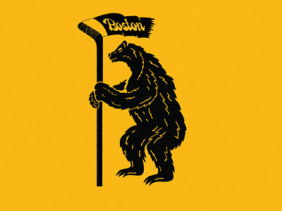 Bruin boston bruin design digital art hockey illustration line art nhl vector art