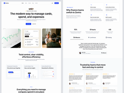 Fintech SaaS Website: Company Expense Management Platform bank banking chart design expenses finance finance team financial fintech fintech saas insight ladn landing page landing page saas saas saas landing page saas web design spend web design web design fintech