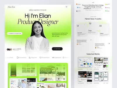 Personal Portfolio Website branding business creative customizable design freelancer landing page personal portfolio portfolio ui ux website
