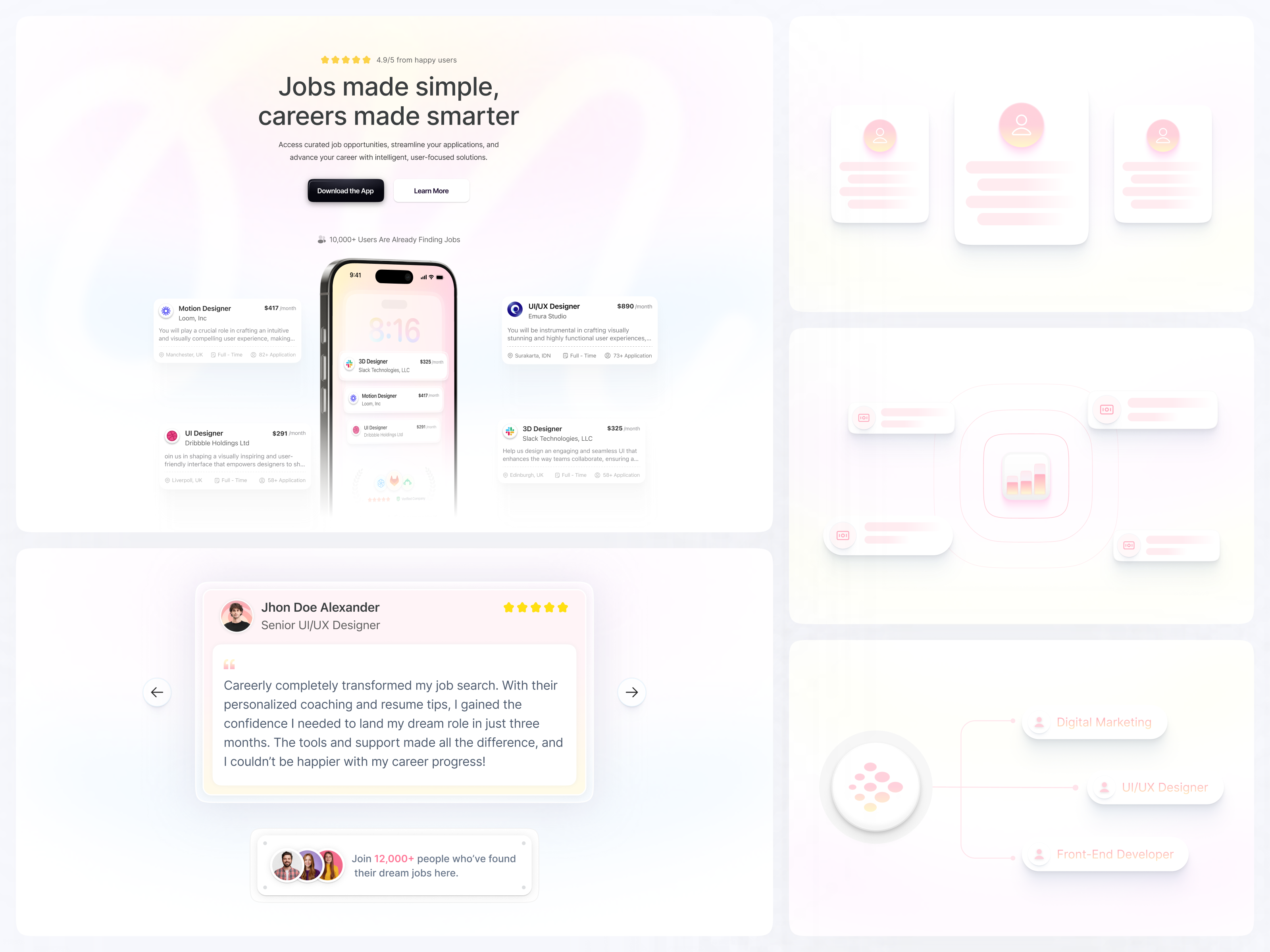 Example of Landing Page UI/UX Design