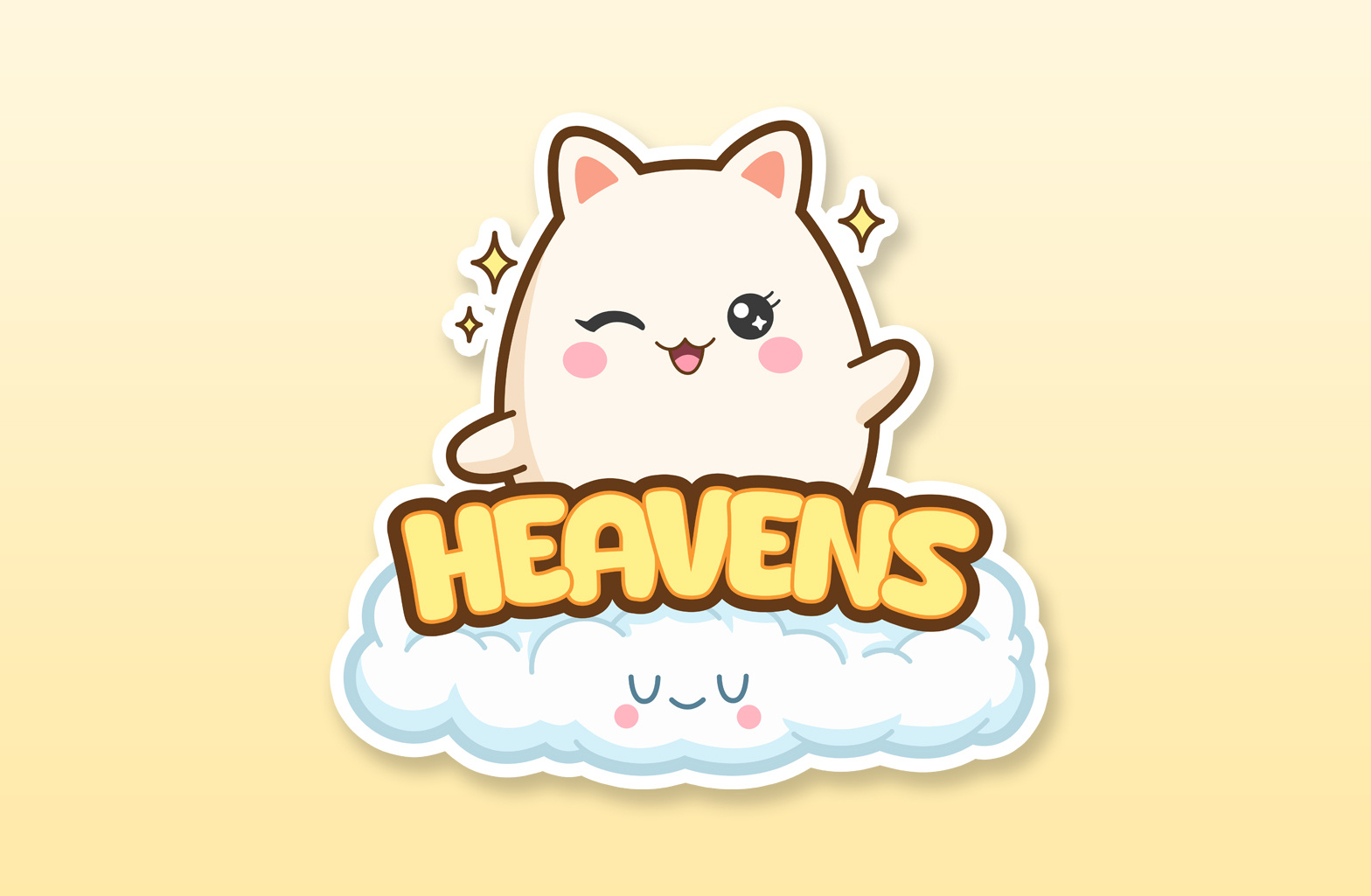 Heavens — A Kawaii Mascot from the Clouds adorable branding cartoon cartoon logo cute logo graphic design illustration kawaii logo logo logo design love mascot brand mascot cartoon mascot logo merchan logo pokemon sticker cartoon sticker design vector