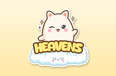 Heavens — A Kawaii Mascot from the Clouds adorable branding cartoon cartoon logo cute logo graphic design illustration kawaii logo logo logo design love mascot brand mascot cartoon mascot logo merchan logo pokemon sticker cartoon sticker design vector