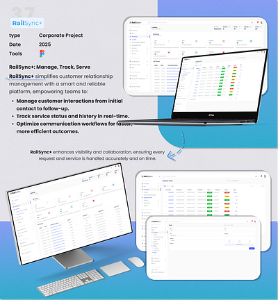 RailSync+: Connect, Manage, Serve 3d animation branding design system graphic design logo motion graphics ui