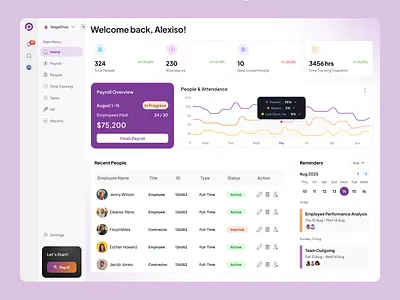 Smart Payroll Tax HR Dashboard UX UI Design in figma Teams app design apps businessapp crodesign dashboarddesign design designsystem fintechdesign graphic design hris hrsoftware landing page moderndesign payrolldashboard payrollsoftware productdesign saasdesign ui webapp website