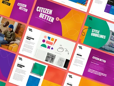 Citizen Better | Style Guidelines art direction brand identity collages graphic design illustration style guidelines texture