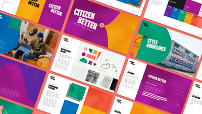 Citizen Better | Style Guidelines art direction brand identity collages graphic design illustration style guidelines texture