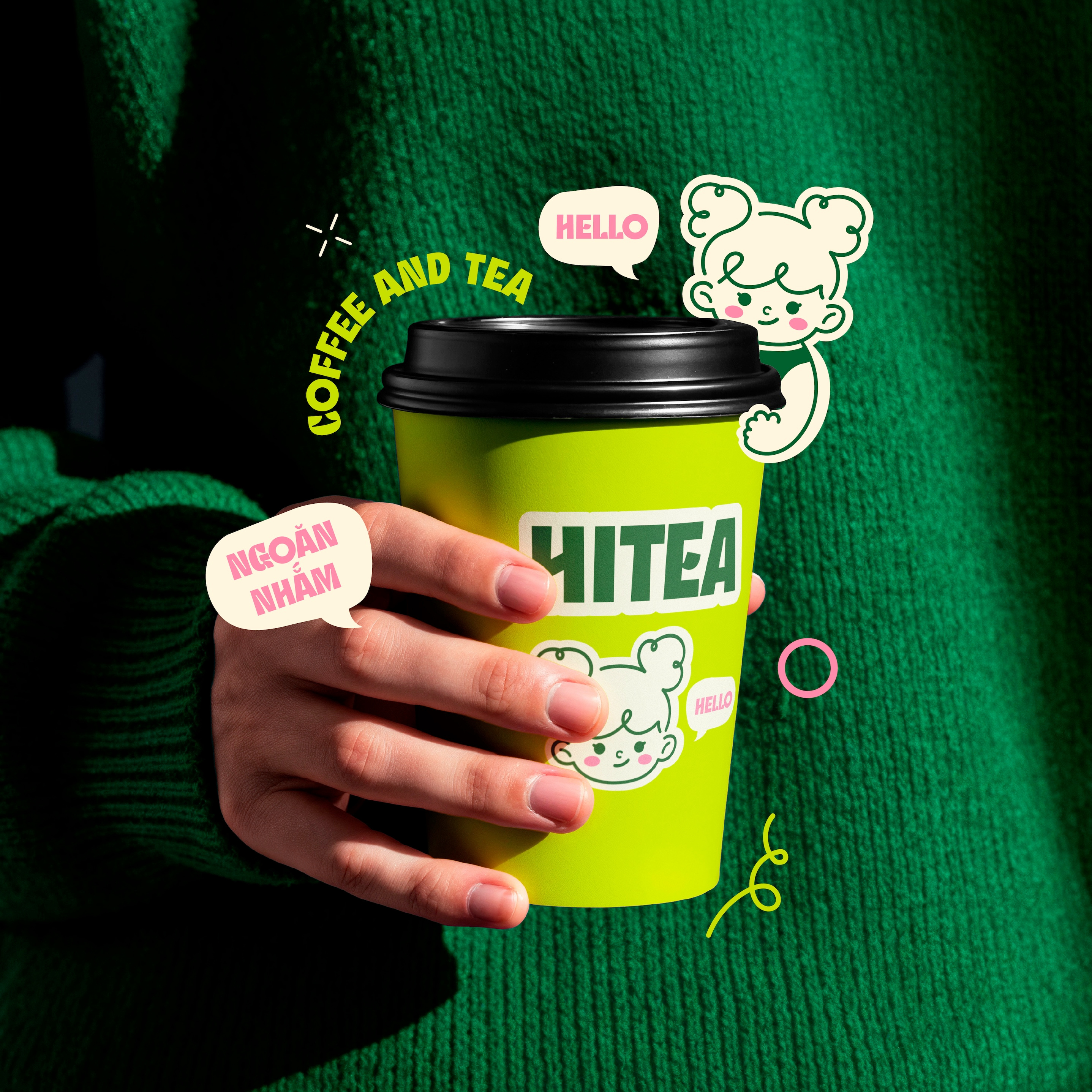 HITEA BRAND IDENTITY branding design graphic design illustration logo logo design vector