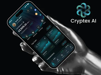 AI Powered Crypto Finance Investment App UI/UX Design ai powered app ai trade app app crypto trading app finance app investment app mobile app mobile app design stock trading app trading platform uiux