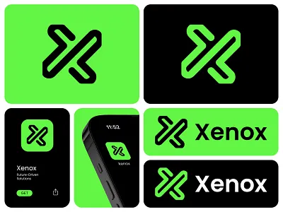 Xenox App Logo Design abstract logo app logo blockchain logo brand identity branding crypto logo design fintech logo futuristic logo innovative logo logo logotype minimalist logo modern logo professional logo tech startup logo web3 logo x lettermark